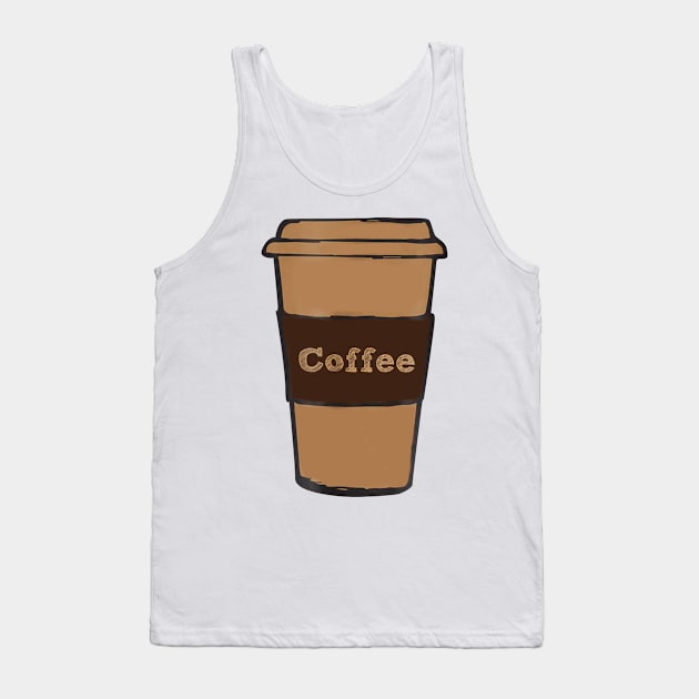 Coffee Cup T-Shirt Tank Top by TeeLovely